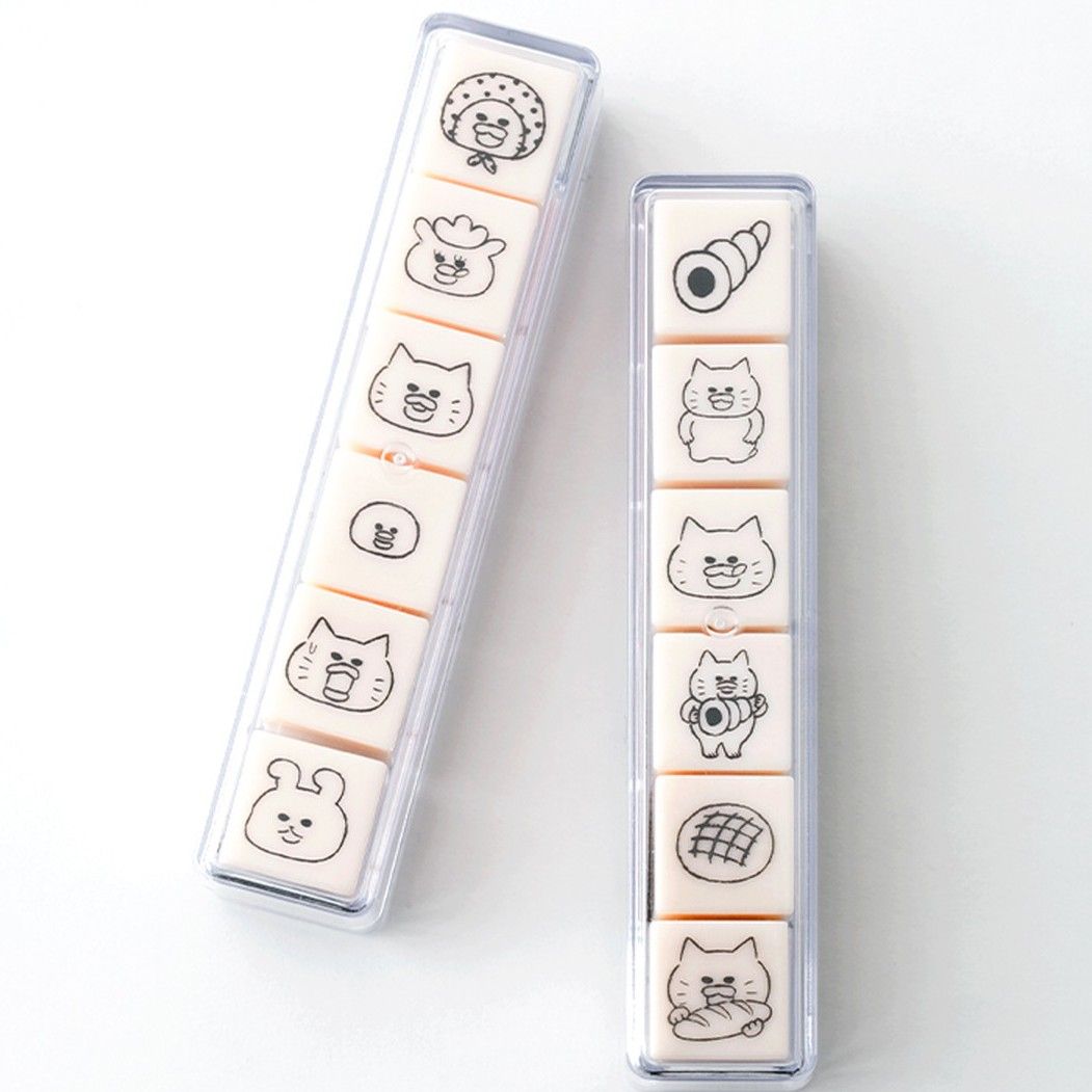 【ノラネコぐんだん】 6連スタンプ　パン