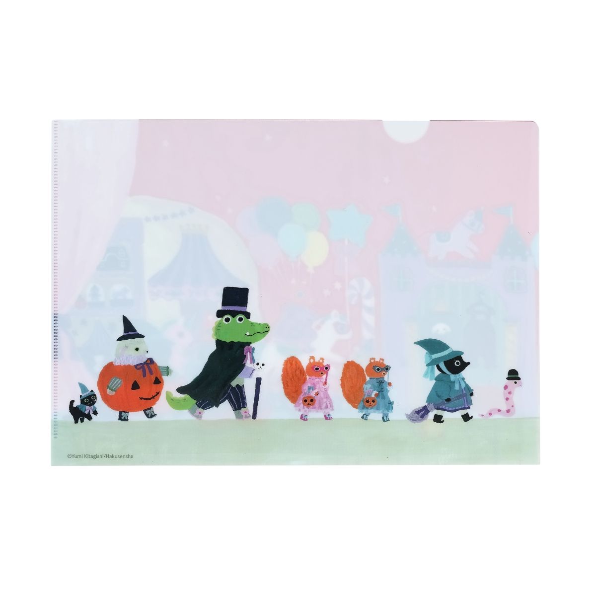 【もぐらちゃんのハロウィン】（A4）クリアファイル　ひつじさんのおへや