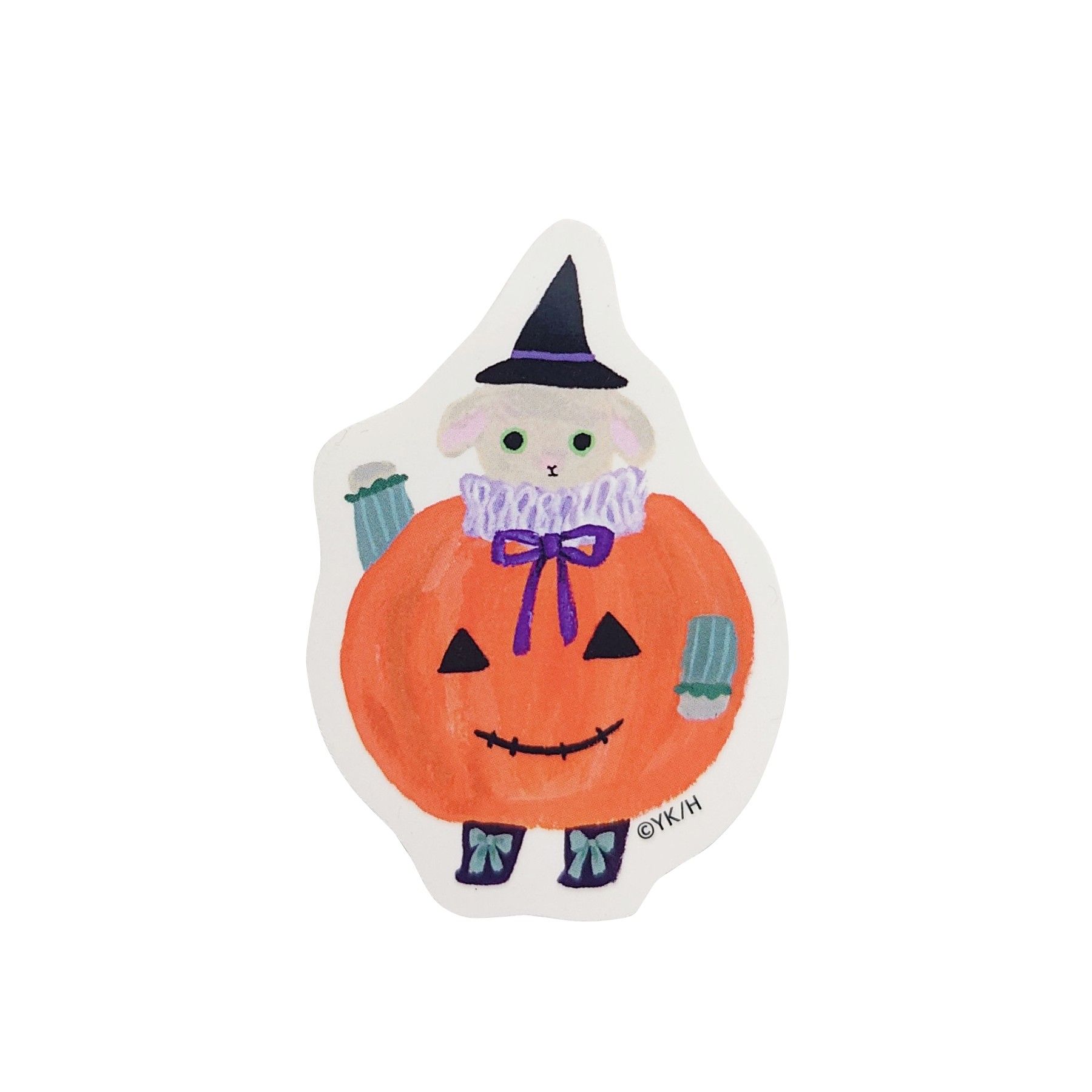 【もぐらちゃんのハロウィン】ダイカットステッカー3枚セット