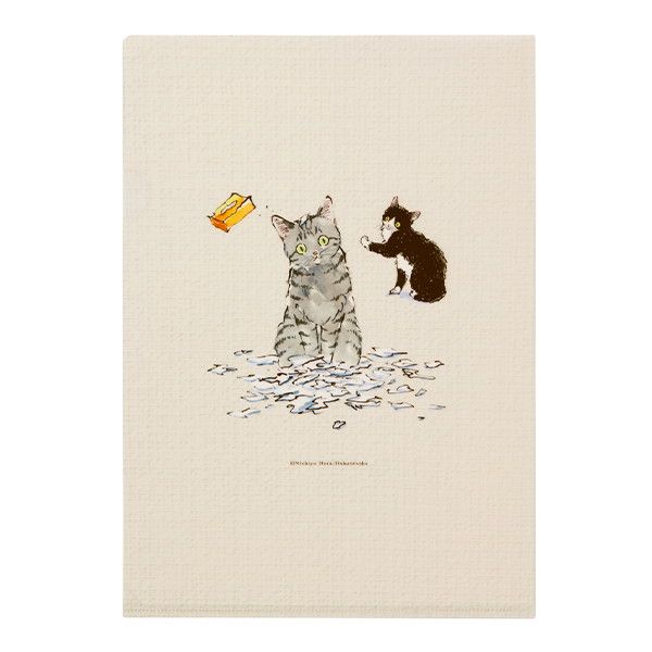 【MOE】クリアファイル（ハラミチヨ/「ねこの５ふんご」/ポラロイド）