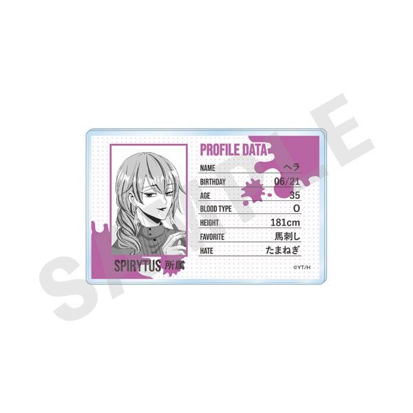 【漫画商店】プロフィールアクリルカード（次見やをら/拷問バイトくんの日常/ヘラ）