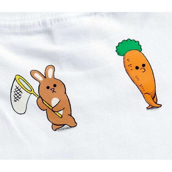 【MOE】Tシャツ(キューライス/「ニンジンジン」/あるくニンジンジン）/ユニセックスM