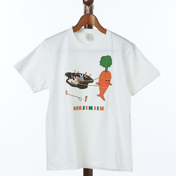 【MOE】Tシャツ(キューライス/「ニンジンジン」/ひきずるニンジンジン）/ユニセックスM