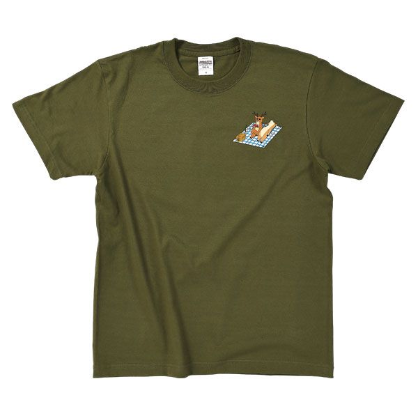 【MOE】Tシャツ（キューライス/シカしかいない/レジャー）/ユニセックスM