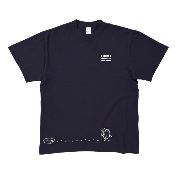 【MOE】Tシャツ（田中達也/「おすしが あるひ たびにでた」/イラスト）/ユニセックスM