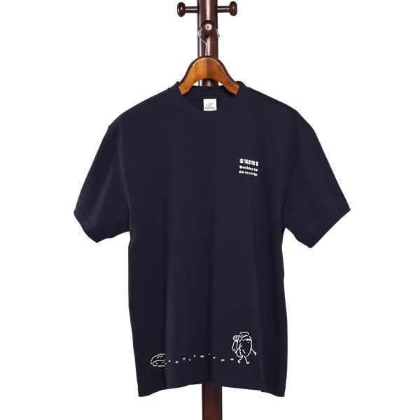 【MOE】Tシャツ（田中達也/「おすしが あるひ たびにでた」/イラスト）/ユニセックスM