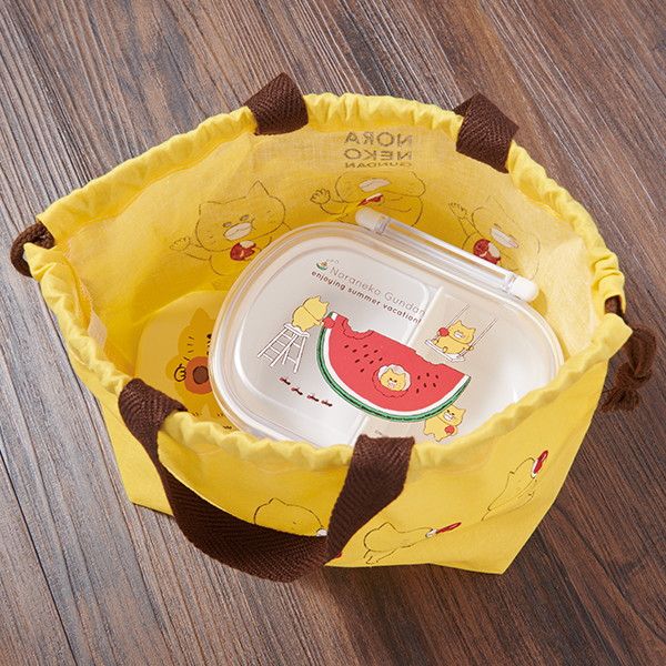 【ノラネコぐんだん】ランチ巾着（りんご）