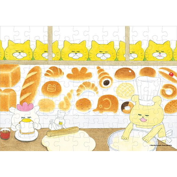 【ノラネコぐんだん】ジグソーパズル（108ピース/パンこうじょう）