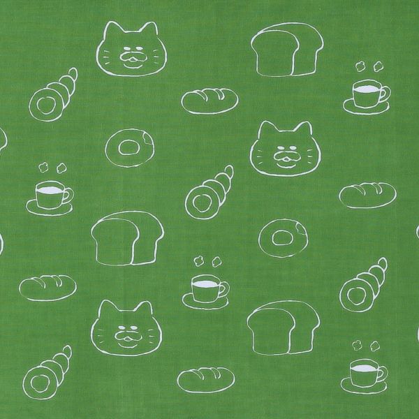 【ノラネコぐんだん】手ぬぐい（スモーキーカーキ）