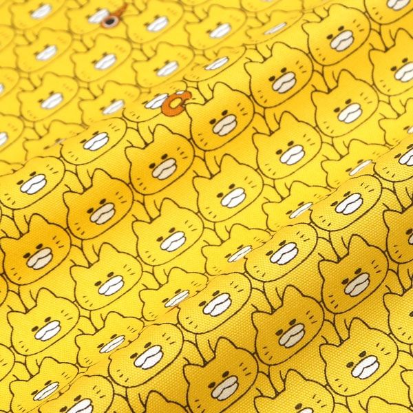 【ノラネコぐんだん】 ファブリック（ 50cmカットクロス/ノラネコいっぱい/ノラきいろ）