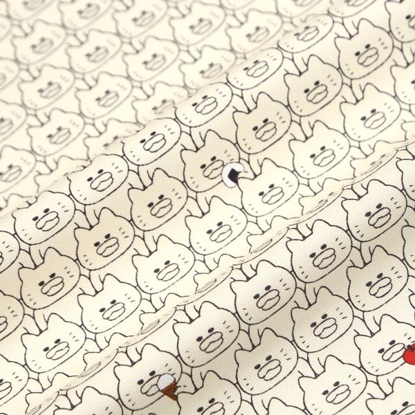 【ノラネコぐんだん】 ファブリック（50cmカットクロス/ノラネコいっぱい/ノラきなり）