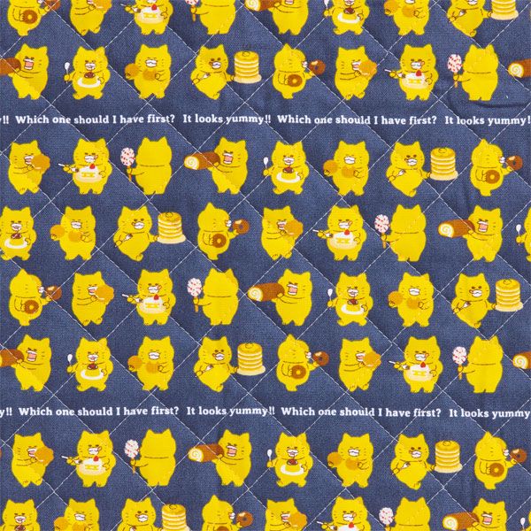 【ノラネコぐんだん】オックスキルト生地50cmカットクロス（ノラネコおやつ/ノラこん）