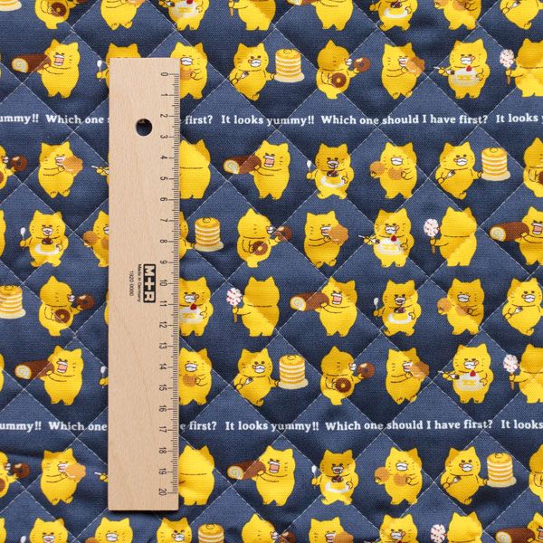 【ノラネコぐんだん】オックスキルト生地50cmカットクロス（ノラネコおやつ/ノラこん）