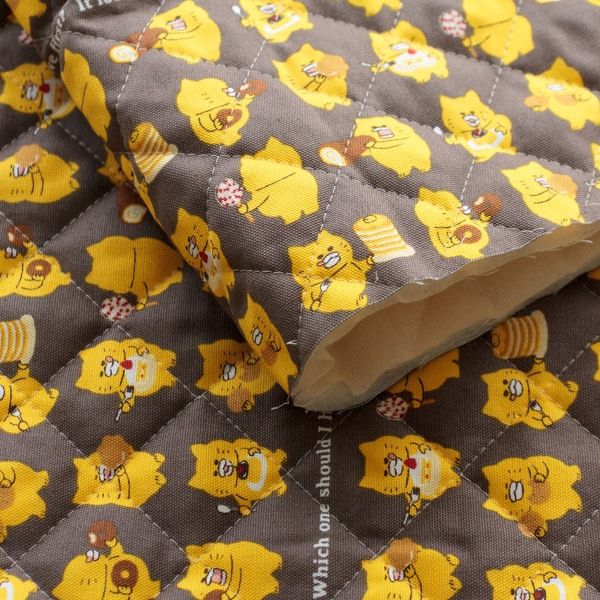 【ノラネコぐんだん】オックスキルト生地50cmカットクロス（ノラネコおやつ/ノラちゃ）