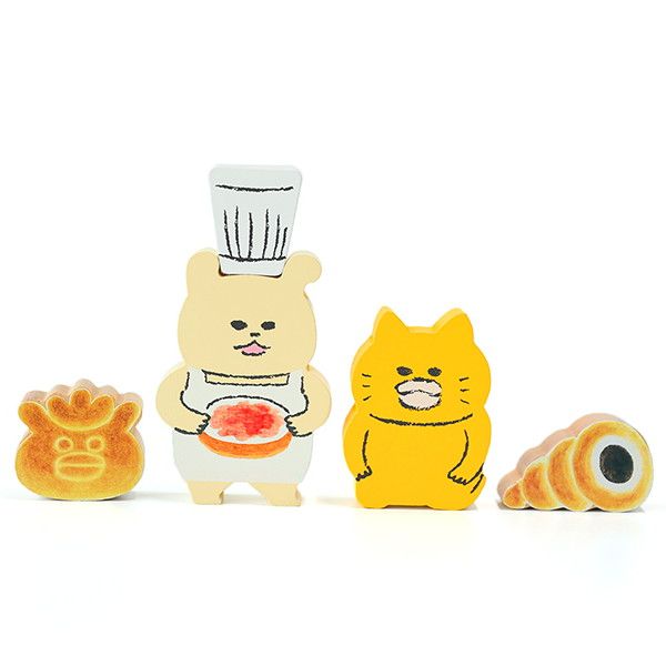 【ノラネコぐんだん】絵本のつみき （5ピース/パンこうじょうセット）