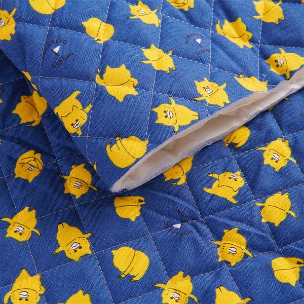 【ノラネコぐんだん】オックスキルト生地 50cmカットクロス（ノラネコたいそう/こん）