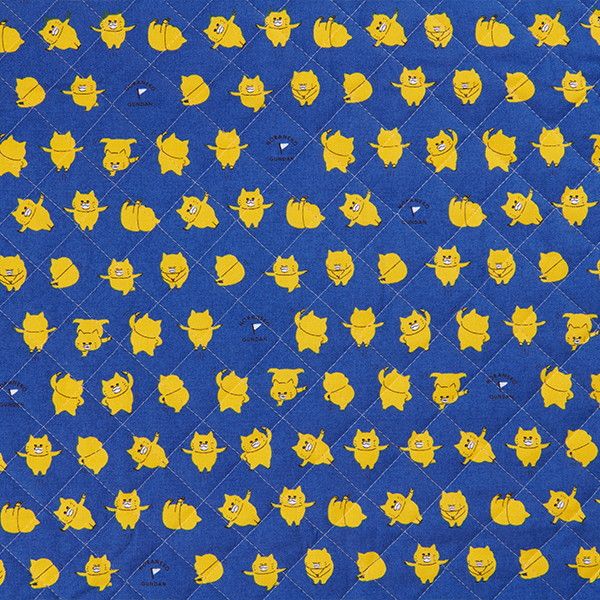 【ノラネコぐんだん】オックスキルト生地 50cmカットクロス（ノラネコたいそう/こん）