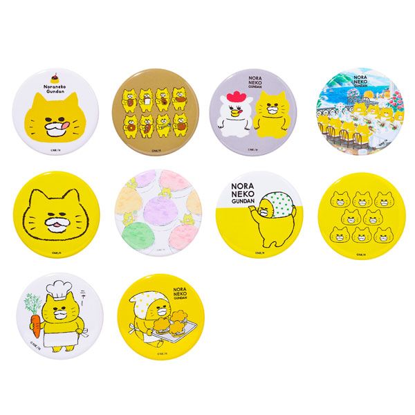 【ノラネコぐんだん】缶バッジ（プリン）