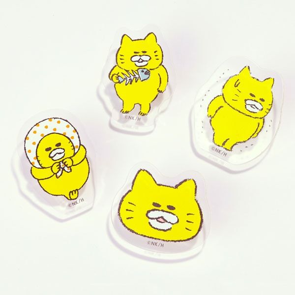 【ノラネコぐんだん】アクリルクリップ（かお）