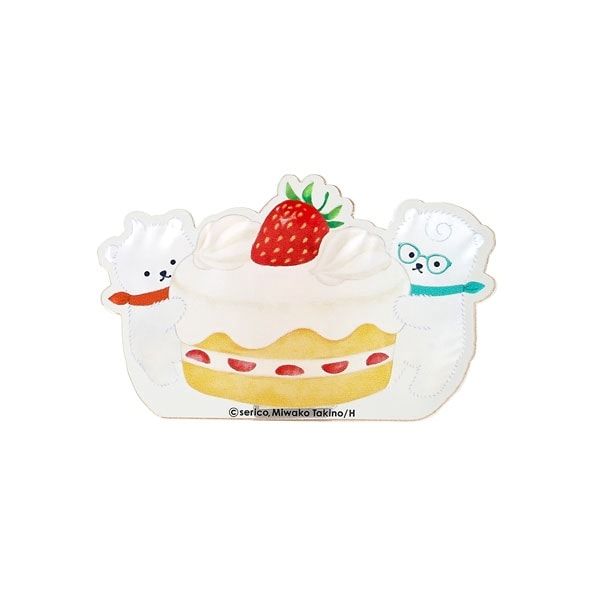 【しろくまきょうだい】アクリルメモスタンド（ケーキ）