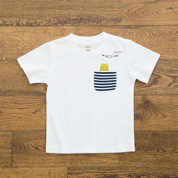 【ノラネコぐんだん】Tシャツ（かもめ/白）/キッズ 120cm