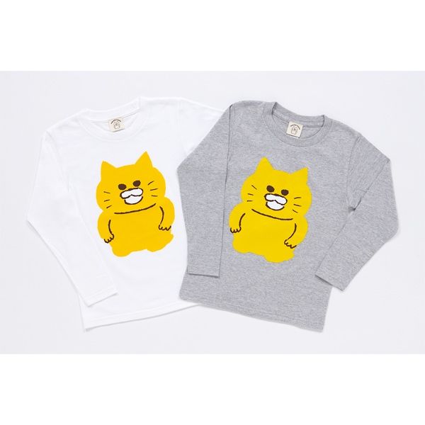 【ノラネコぐんだん】長袖Tシャツ ノラネコ 白/キッズ 130cm
