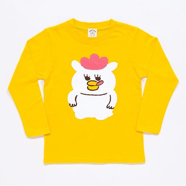 【ノラネコぐんだん】長袖Tシャツ マーミーちゃん 黄/キッズ 130cm