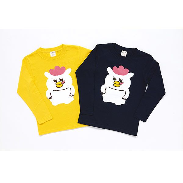 【ノラネコぐんだん】長袖Tシャツ マーミーちゃん 黄/キッズ 130cm