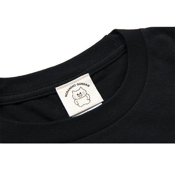 【ノラネコぐんだん】長袖Tシャツ プリンアラモード 黒/キッズ 130cm