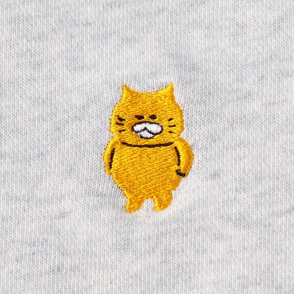 【ノラネコぐんだん】トレーナー（ノラネコ刺繍/オートミール）キッズ/キッズ120cm