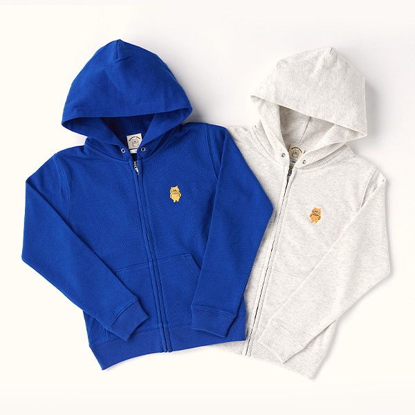 kodomoe shop｜【ノラネコぐんだん】キッズジップパーカー（ノラネコ