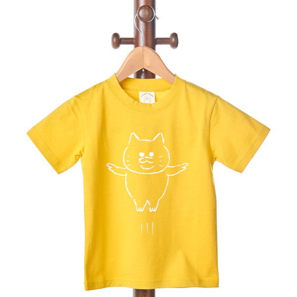 【ノラネコぐんだん】Tシャツ（ジャンプ/黄）/130cm