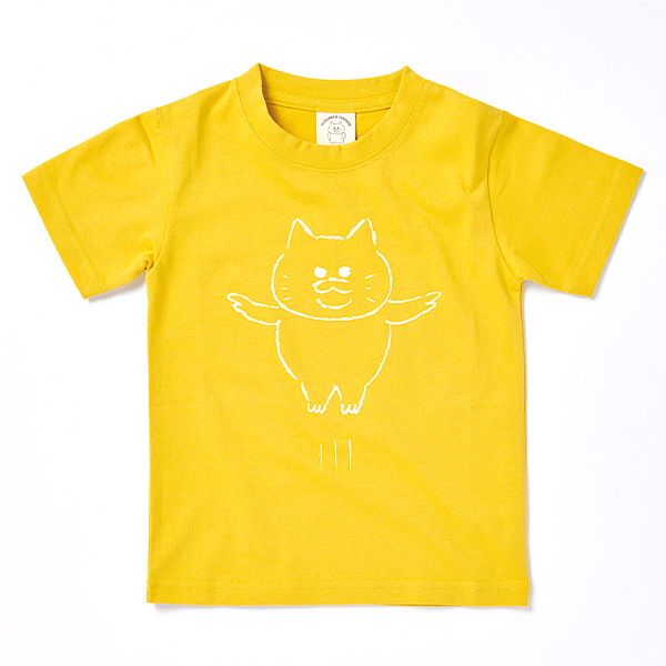 kodomoe shop｜【ノラネコぐんだん】Tシャツ（ジャンプ/黄）/M