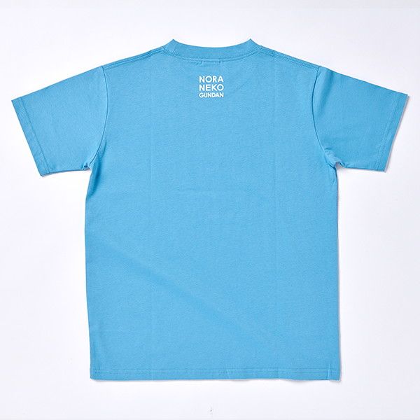 【ノラネコぐんだん】Tシャツ（ジャンプ/青）/130cm