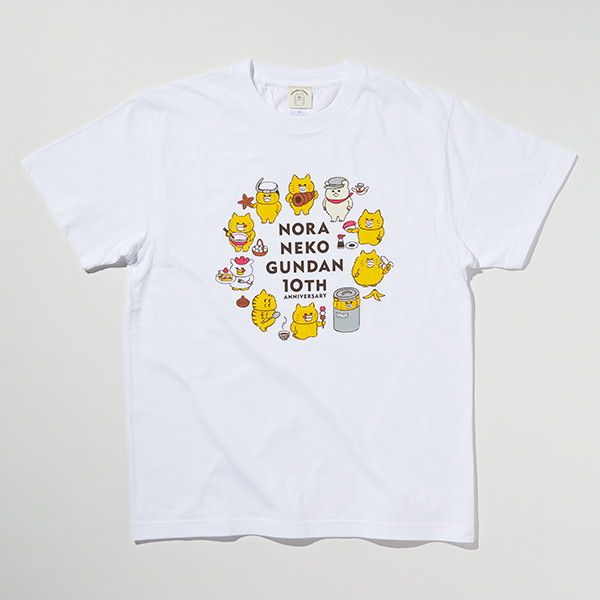 kodomoe shop｜【ノラネコぐんだん】Tシャツ（10TH）/110cm｜ 白泉社