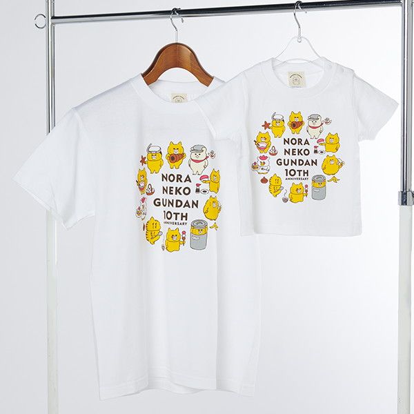 kodomoe shop｜【ノラネコぐんだん】Tシャツ（10TH）/M｜ 白泉社公式