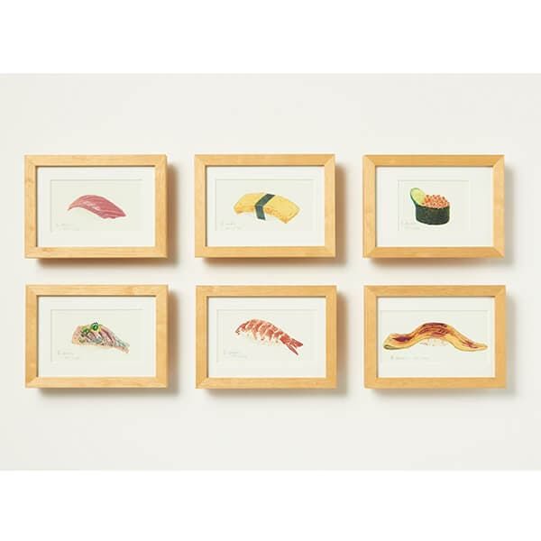 kodomoe shop｜【大森裕子】複製原画（おすしのずかん/まぐろ