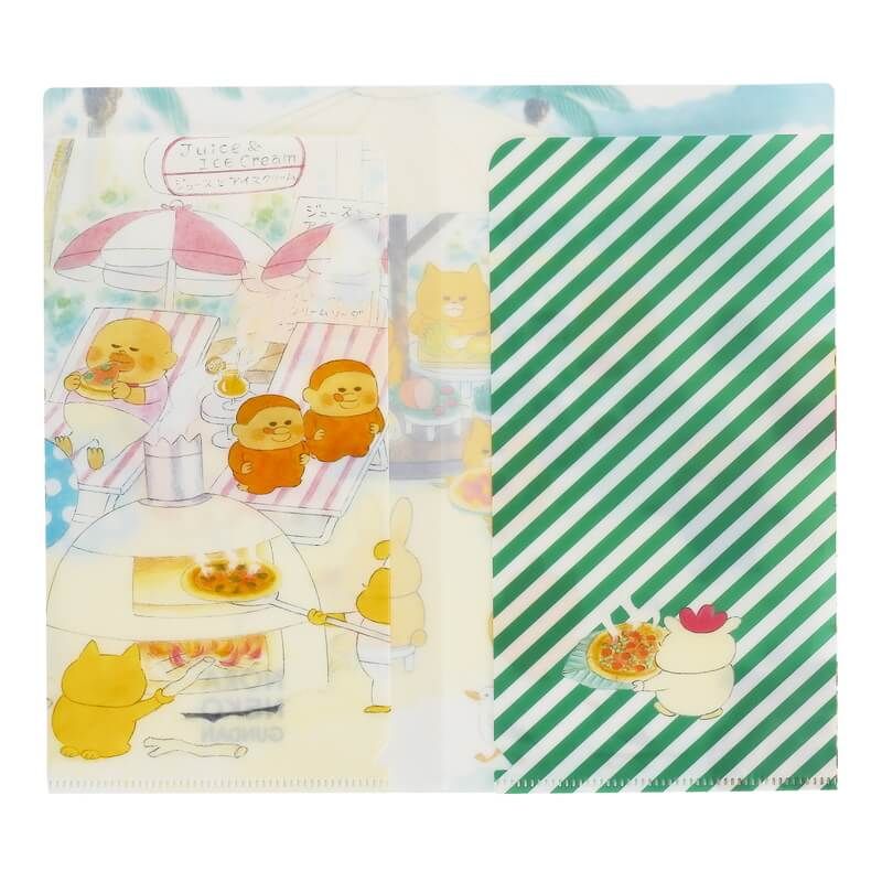 【ノラネコぐんだん】 チケットファイル　ピザをやく