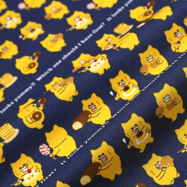 【ノラネコぐんだん】 ファブリック（50cmカットクロス/ノラネコおやつ/ノラこん）