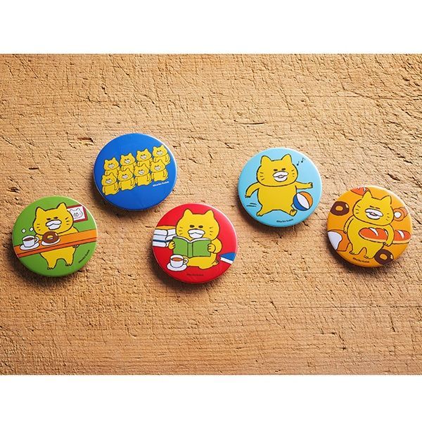 kodomoe shop｜【ノラネコぐんだん】缶マグネット（全10種）/寝込む