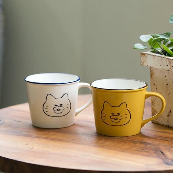 kodomoe shop｜【ノラネコぐんだん】ホーロー風マグ/茶｜ 白泉社公式
