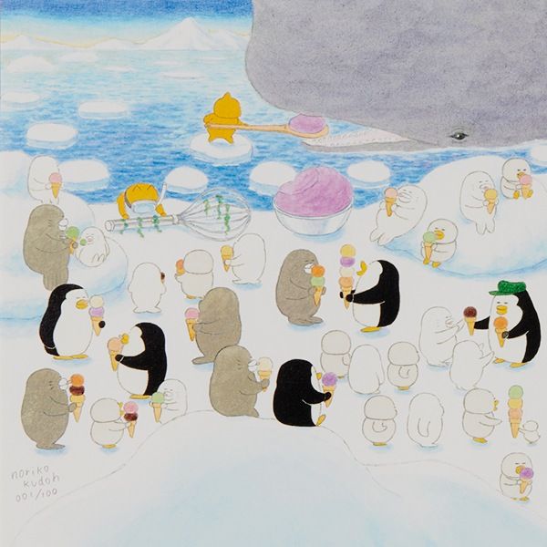 【ノラネコぐんだん】複製原画（アイスのくに）【同梱不可】