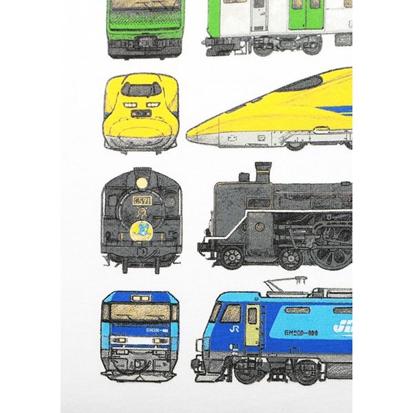 【でんしゃのずかん】キッズTシャツ（でんしゃのずかん）