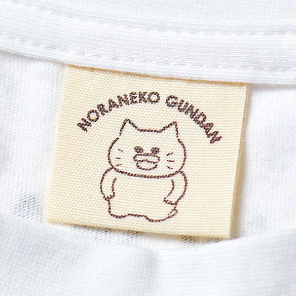 【ノラネコぐんだん】Tシャツ（たいそう/白×赤）