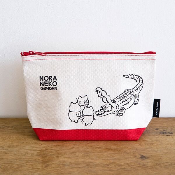【ノラネコぐんだん】舟型ポーチ
