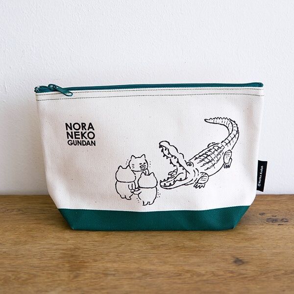 【ノラネコぐんだん】舟型ポーチ