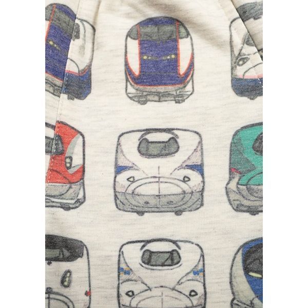 【でんしゃのずかん】スウェットショートパンツ（でんしゃのずかんパターン）