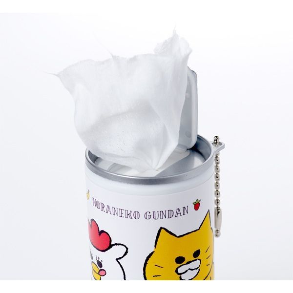 【ノラネコぐんだん】ウェットティッシュ缶
