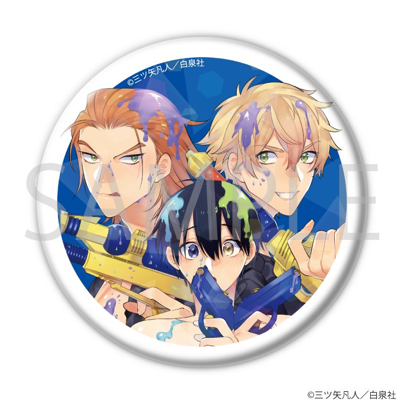 ホログラム缶バッジ(57mm)「花丸漫画100号記念フェア」01/ブラインド(20種)