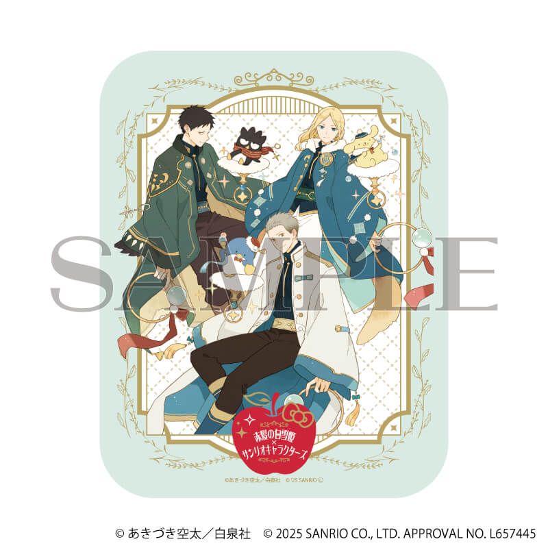 ブリューム缶小物入れ「赤髪の白雪姫×サンリオキャラクターズ」02/Bパターン(コラボイラスト)